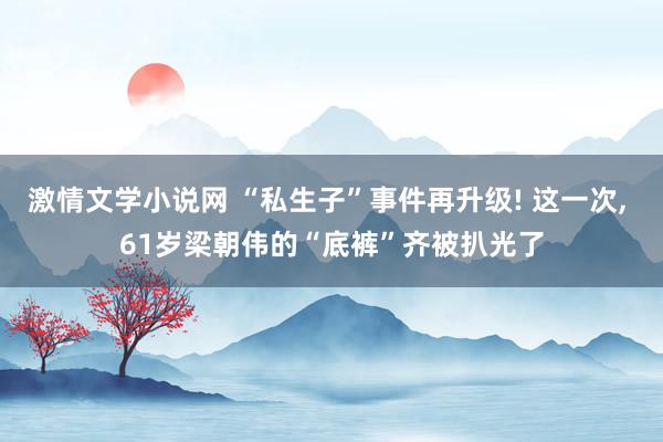激情文学小说网 “私生子”事件再升级! 这一次， 61岁梁朝伟的“底裤”齐被扒光了
