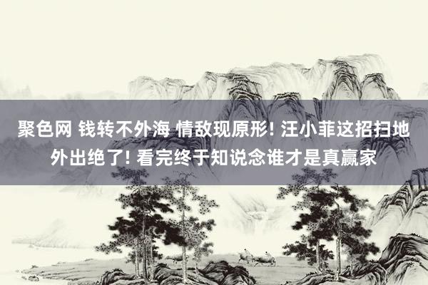 聚色网 钱转不外海 情敌现原形! 汪小菲这招扫地外出绝了! 看完终于知说念谁才是真赢家