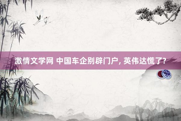 激情文学网 中国车企别辟门户， 英伟达慌了?